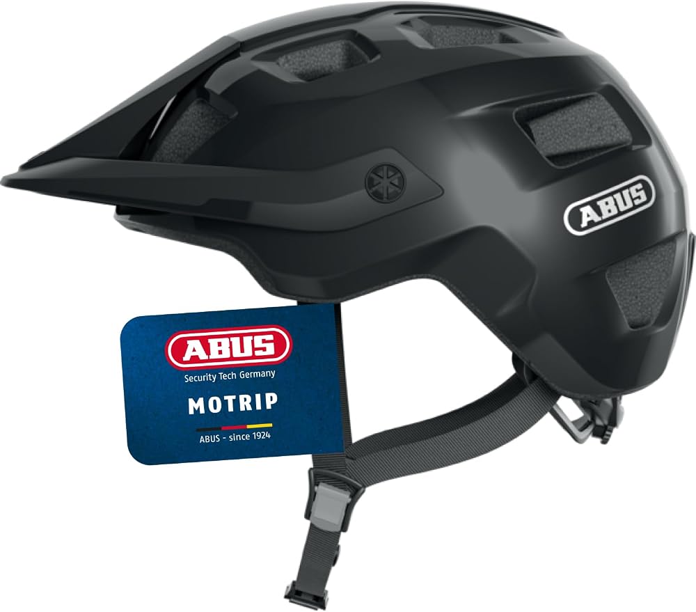 ABUS MoTrip MTB Helmet – Height-Adjustable Peak, Ponytail Friendly, Unisex
