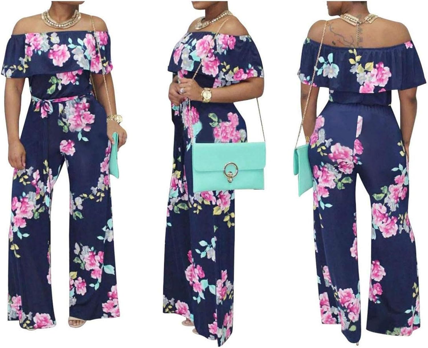 plus size lace up jumpsuit