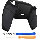 Black Performance Rubberized Grip Redesigned Back Shell for PS5 Controller eXtremerate Rise & RISE4 Remap Kit - Controller & Rise Remap Board NOT Included