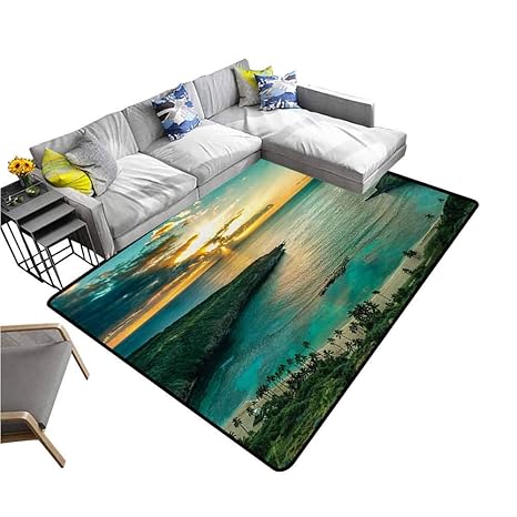 Amazon Com Floor Mats For Kids Hawaiian Sunrise Over Hanauma Bay