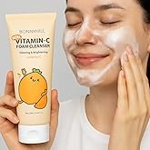 BONNY HILL Real vitamin - C Foam Cleanser, Glowing & Brightening 250ml/8.45 fl oz, Korean Skincare
