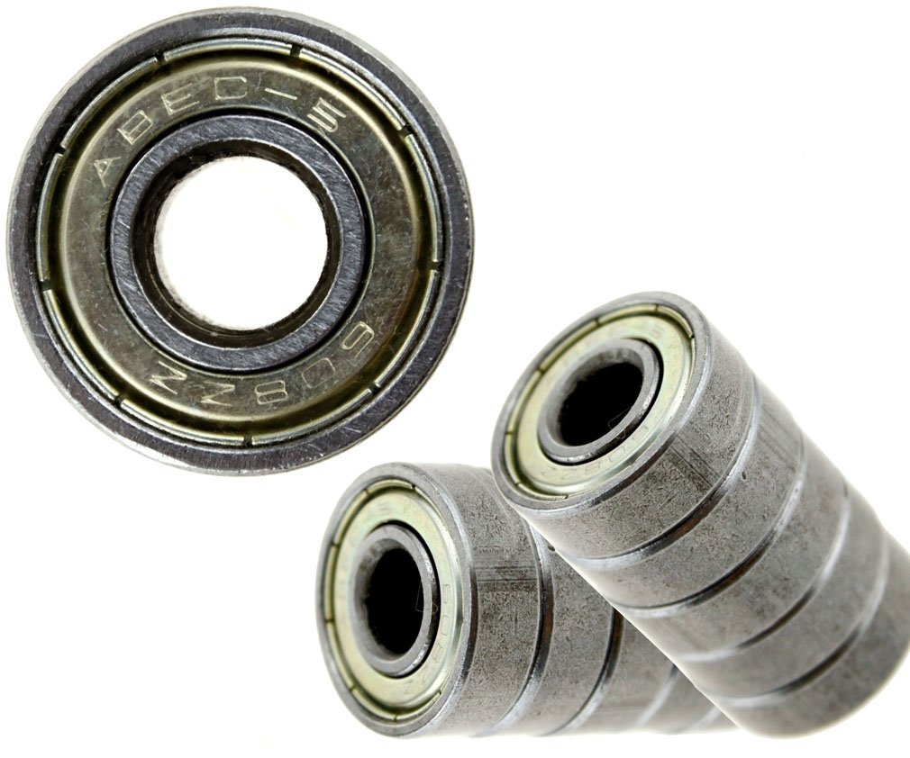 10 X ABEC-5 608ZZ SKATEBOARD SCOOTER ROLLER BLADE BALL WHEELS BEARINGS 8MM SET New - Image 3