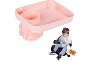 ZZFENGKR Travel Tray for Kids Car Seat with Cup Holder for Toddler, Kids Portable CarSeat Food Snack Tray for Road Trip