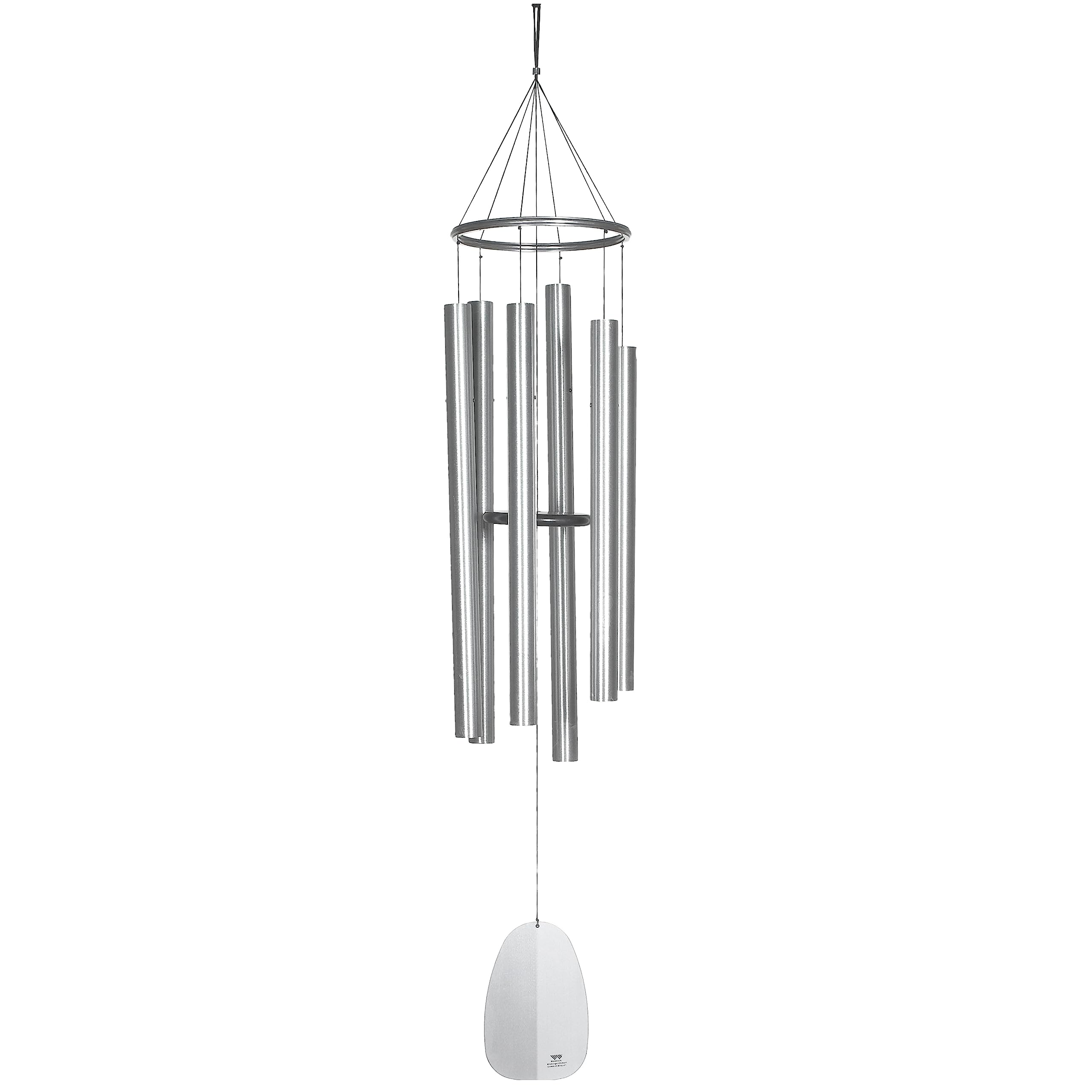 Woodstock Chimes WWAS Windsinger Apollo Wind Chime, Brushed Silver, 68-Inches