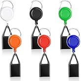 6 PCS Retractable Lighter Leash Keychain Lighter Holder with Clip (6Colors) | GTILE Lighter Leashes Classic Lighters Cover Single Clip for Convenience Multicolor Lighters Strap