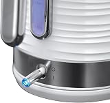Russell Hobbs Inspire Electric Kettle 1.7 L 3 kW White Textured Plastic view 4