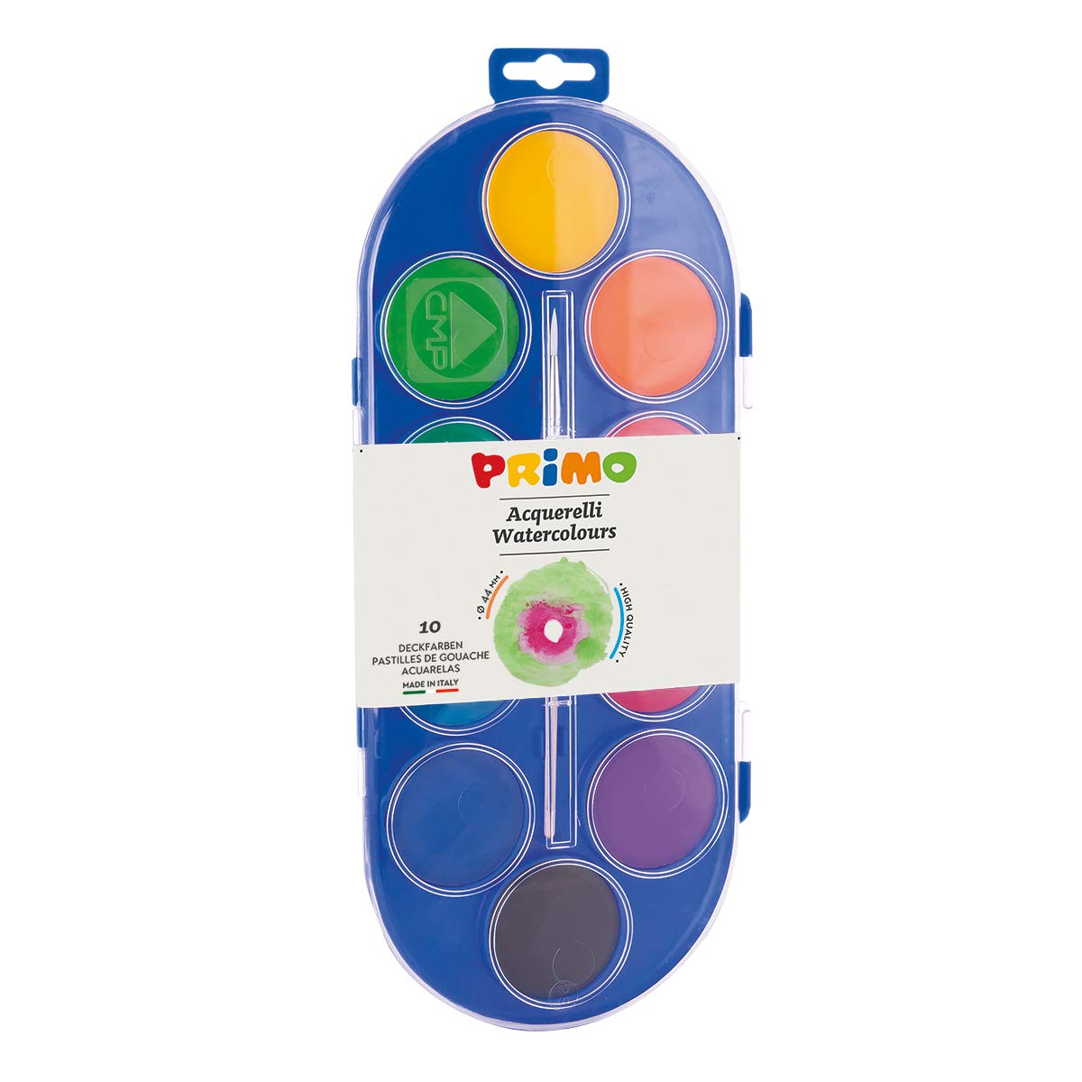 Primo 120A10SG Jumbo Paint Box with 10 Assorted Colours