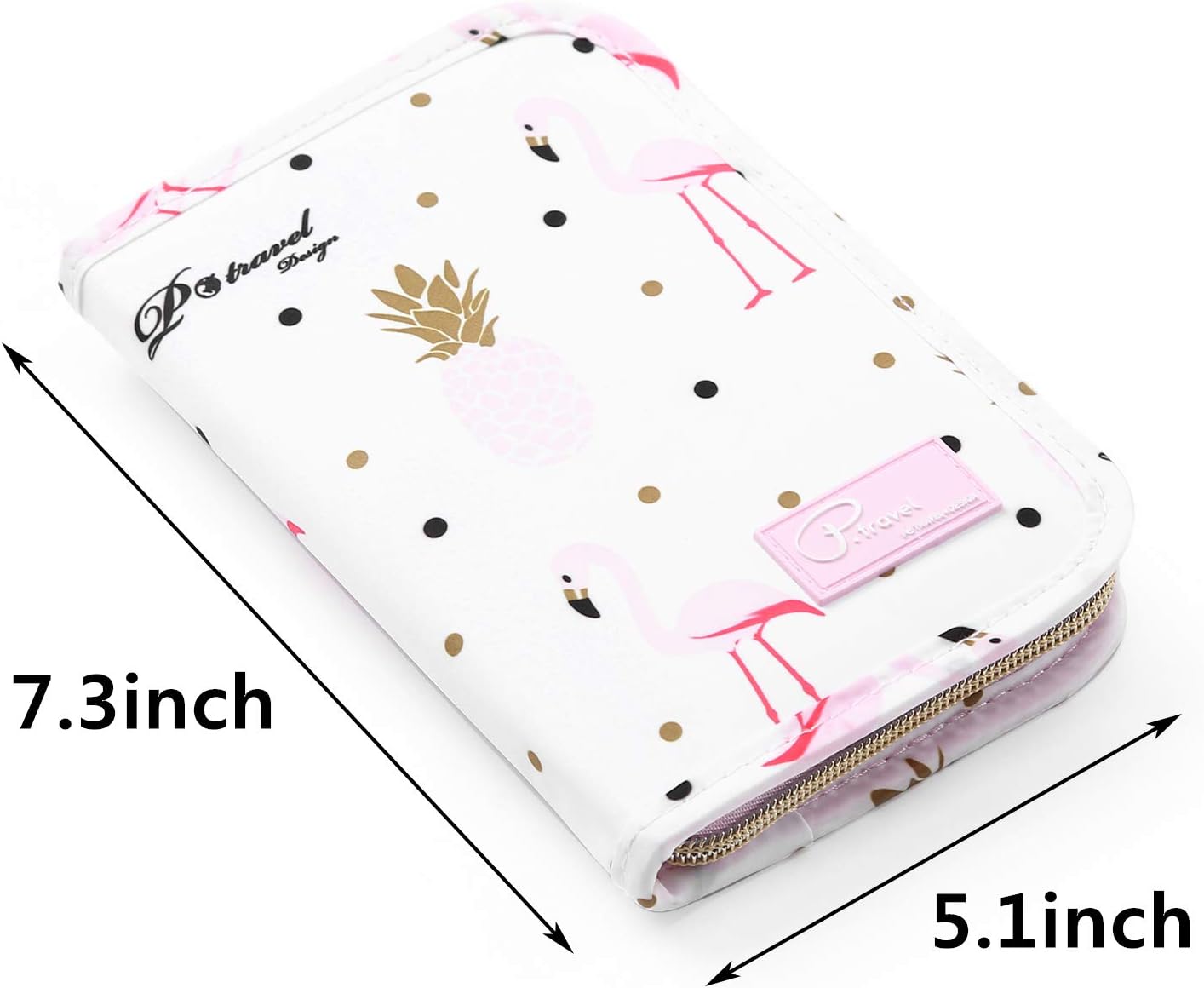  | VanFn Travel Passport Wallet, Passport Holder For Family, P.Travel Series (Pink Flamingo) | Passport Wallets