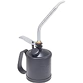 Dutton-Lainson Company - Goldenrod (120-C2) Pump Oiler with 7 1/2" Angle Spout - Heavy Duty Gauge Steel Body Finish Precision Oiler Pump - 1-Pint Oil Size Capacity, Angle Spout Tip - Made in USA