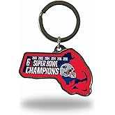 Rico Industries NFL New England Patriots Champ State Shape Keychain