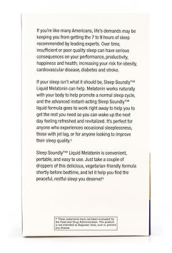 Amazon.com: Sleep Soundly Liquid Melatonin 10mg, Instant Acting Sleep Formula, 30 servings: Health & Personal Care