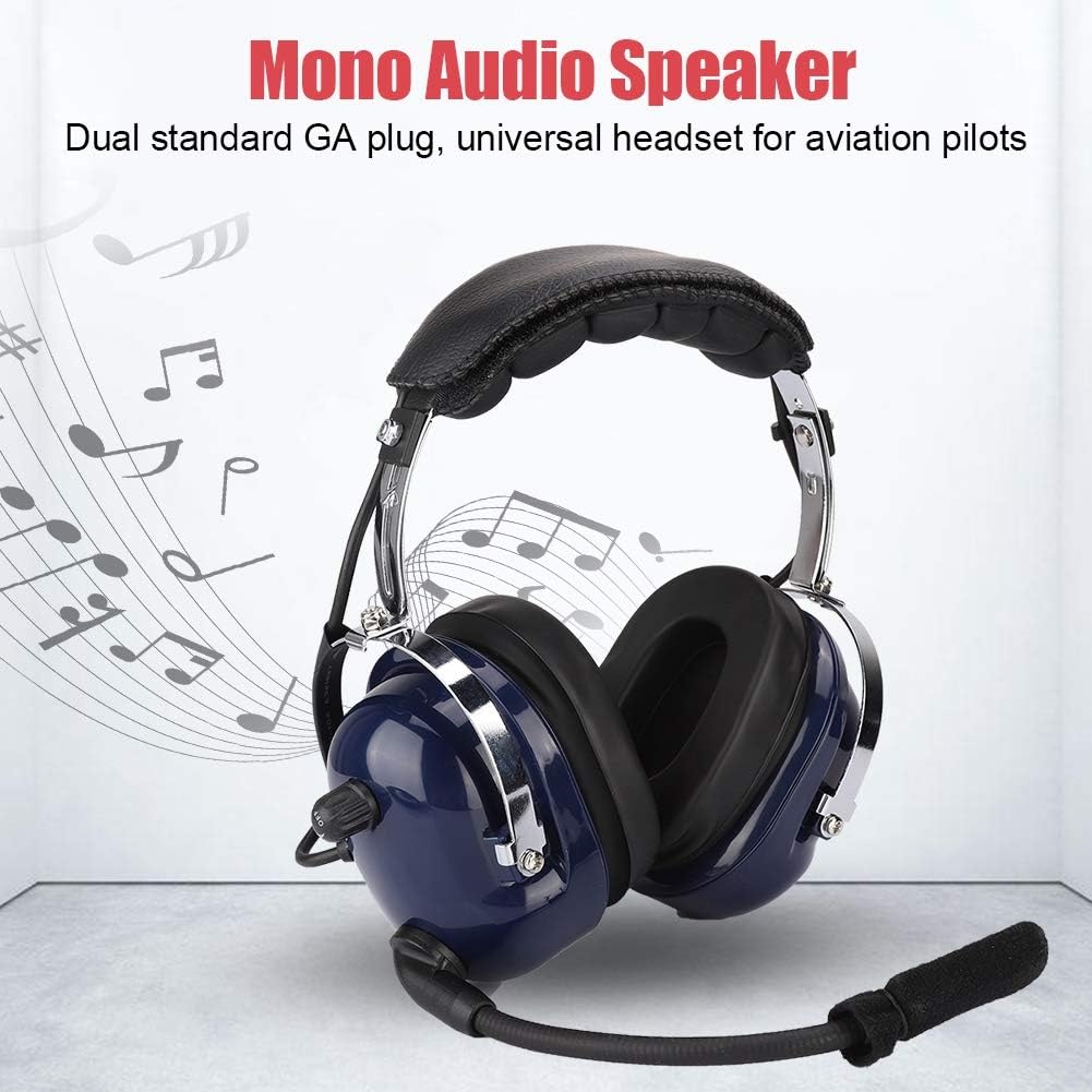 Kafuty General Pilot Aviation Headset Noise Cancelling 3.5mm GA Dual