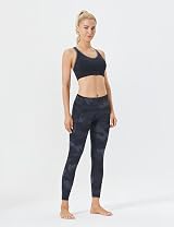 FITTIN Racerback Sports Bra Women High Impact Padded Seamless Black view 6
