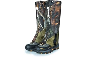 AOTUMUT Camouflage Hiking Gaiters,Snake Gaiters for Men, Boot Gators Waterproof Shoe Leg Covers for Walking Climbing Hunting Trip