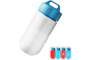 Genwiss Mini Snorkel & Dive Light - Waterproof Flashlight with Marker Lights for 100M, Portable for Water Sports, Includes Button Batteries