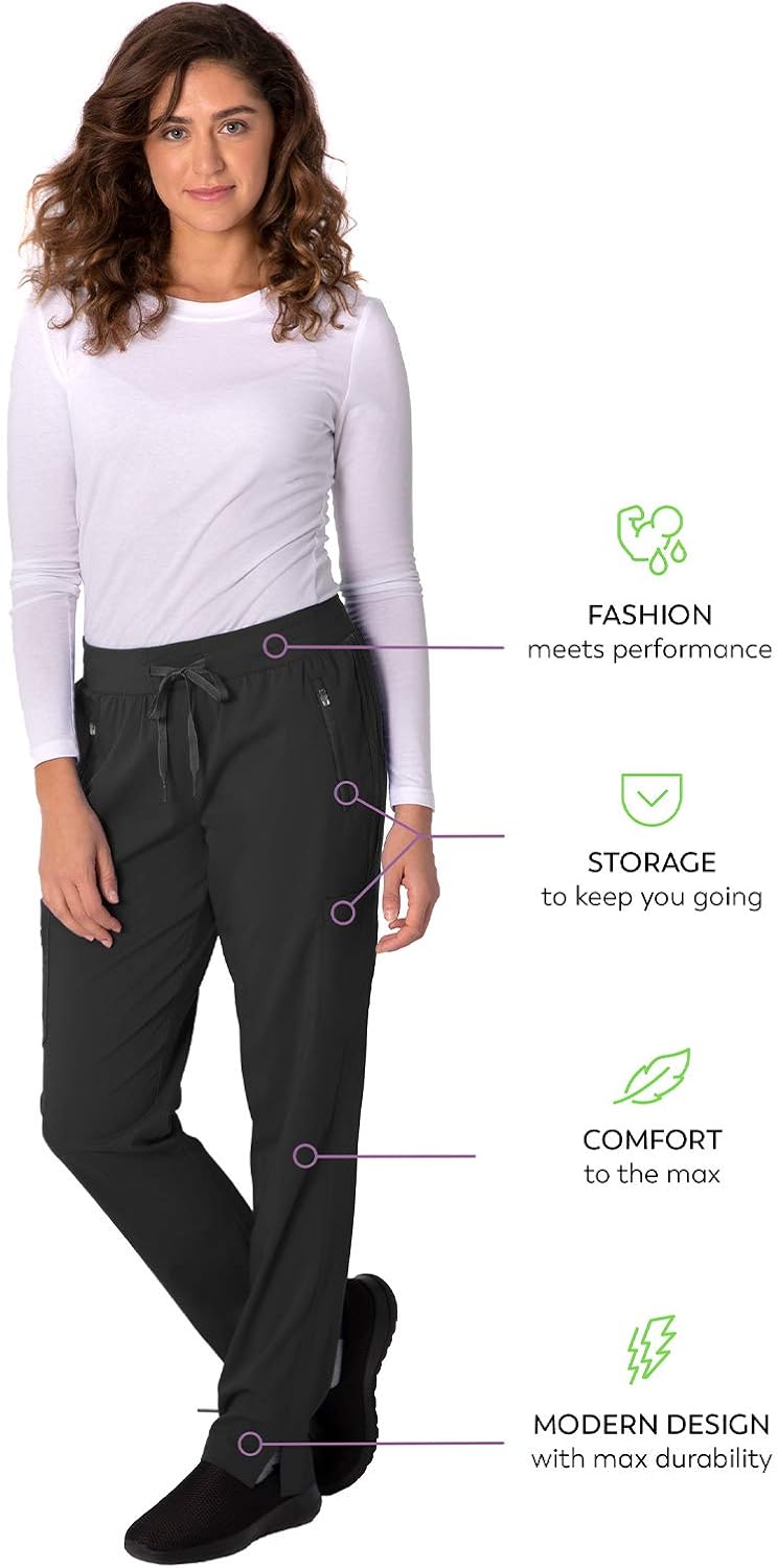 healing hands Purple Label Women’s Toni Pant – Six Pocket Athleisure Scrub Pant: Clothing