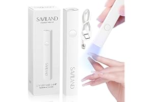 SAVILAND U V Light for Nails: Handheld Gel Lamp for Gel Nails Flash Cure Lamp for LED Nail Lamp Portable Mini Nail Dryer Polish Nail Glue USB Flashlight Home DIY Manicure Art