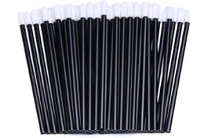 BTYMS 200 Pieces Disposable Lip Wands, Lip Brushes, Lipstick & Gloss Applicators Lint Free Makeup Applicator Brush Beauty Tool