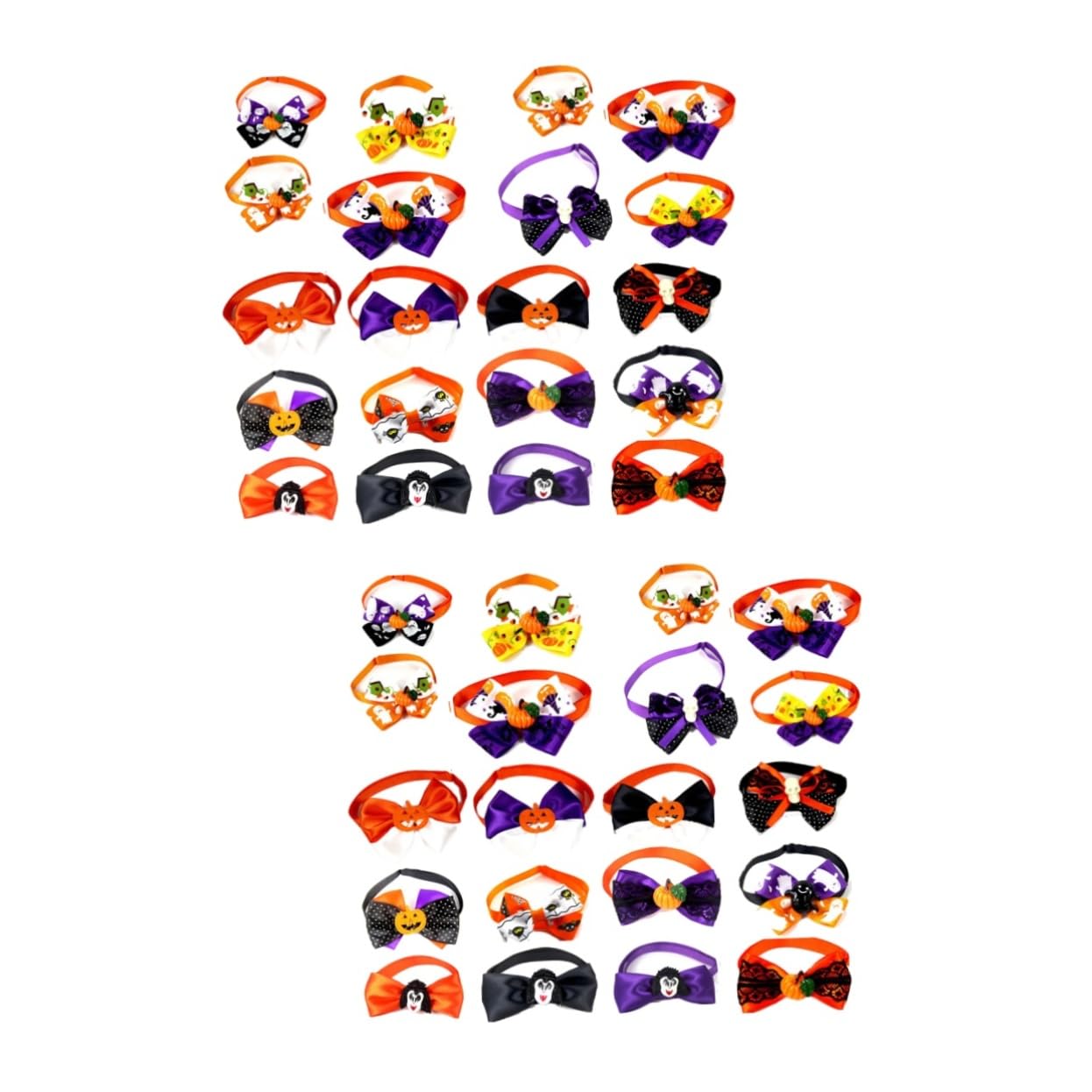 BESPORTBLE 40 Pcs Pet Decoration Supplies Dog Christmas Bow Halloween Pet Neckties Hallowee Dog Bowties Halloween Cat Large Accessories Hair Bows Bow Tie Skull Bowtie