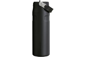 Stanley IceFlow Flip Straw 2.0 Water Bottle 24 OZ | Built-In Straw with Larger Opening | Lightweight & Leak-Resistant | Insulated Stainless Steel | BPA-Free | Black 2.0