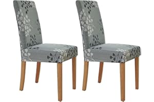 Secgo Chair Covers for Dining Room 2 Pack, Stretch Dining Chair Cover, Washable Spandex Kitchen Parsons Chair Slipcovers,Chair Covers for Home or Party