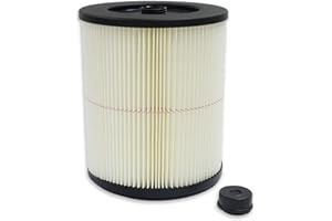 PUREBURG 9-17816 Replacement Filter Compatible with Craftsman 17816 Wet & Dry Vacs 5 GAL. Larger Made 1988 & Later,1-Pack Red-Stripe Filter