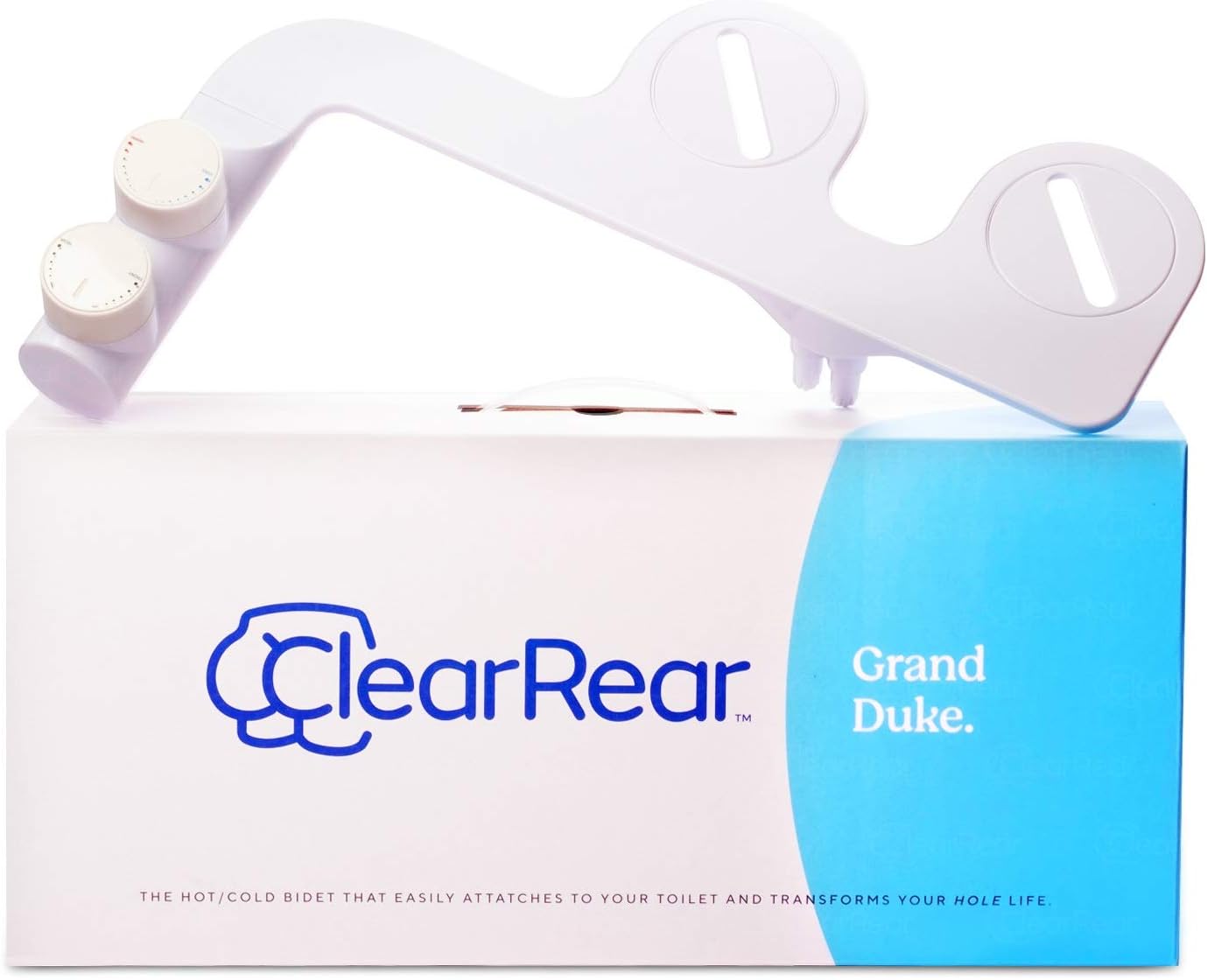 Amazon Com Clear Rear Hot Cold Bidet Toilet Attachment With Dual Nozzle Fresh Water Non Electric Mechanical Bidet Sprayer W Self Cleaning Nozzle Adjustable Pressure Settings Home Kitchen