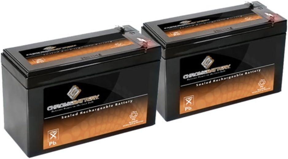 12V 7AH SLA Battery Replaces hr9-12 gp1270 sla1075 gp1270f2 wp7-12 bp8-12 (2 Pack)