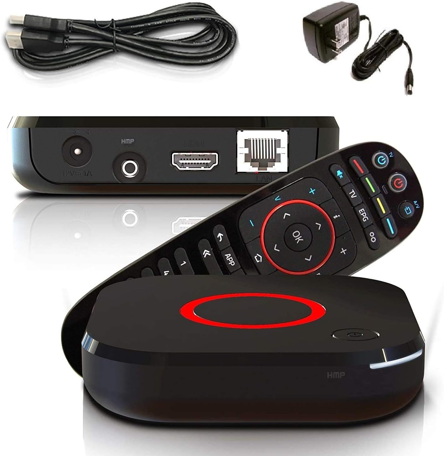 Infomir Mag 424 W3 (Mag 424W3) 4K 2160P Hevc 600Mbps Built-in Dual Band WiFi, Bluetooth, HDMI Cable 1 GB RAM, 8 GB eMMC (Faster than Mag 324w2 322W1): Electronics