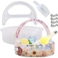 DTOHO Large Ice Bucket Baskets Silicone Resin Mold,Beer Barrel Epoxy Resin Molds for Food Fruit Candy Flower and Wine Beer Bottles Storage With Ice Shovel,for DIY Arts Making
