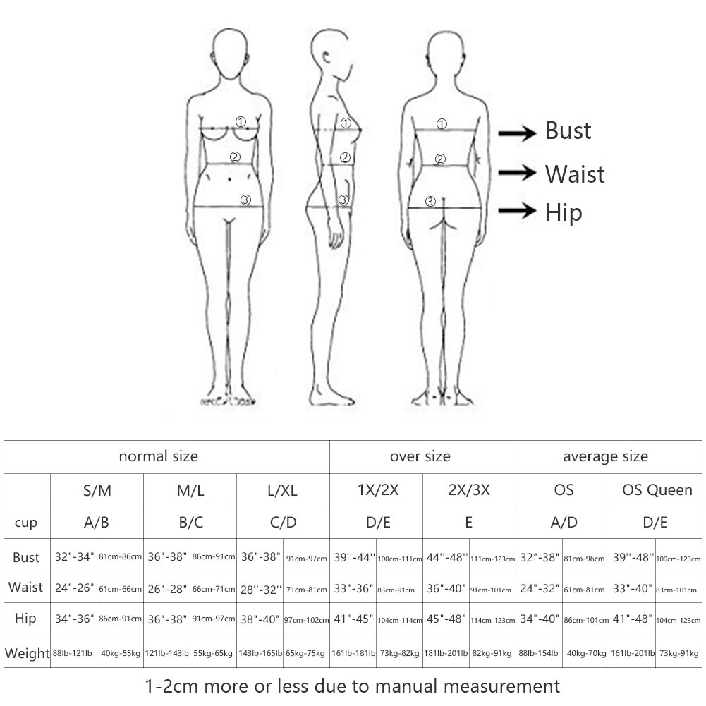 xspice Sexy Lingerie Set for Women, 3 Piece Lingerie for Women with Garter Belts and Thong, Excluding Stockings (M/L, Red)