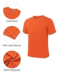 QBK 2T to Youth Neon Shirt Kids UPF 50+ Dry Fit