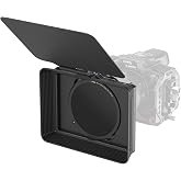 SmallRig Matte Box Filter Kit with Adjustable Clamp from 67mm - 82mm | Quick Release Design, Includes Lens Hood/ Top Flag/ CPL 1 &amp; CPL 2 Filters