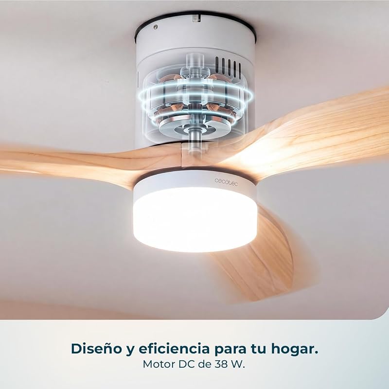 Ventilador de teto Aero 4600 Arctic White & White com luz