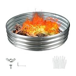 YSEJOMP 60 Inch Diameter Round Galvanized Fire Pit