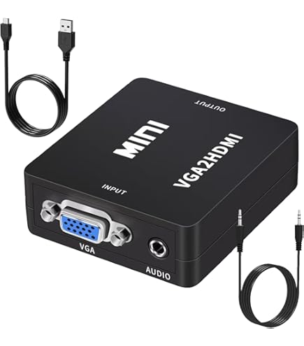 Amazon.com: Sutvor VGA to HDMI Adapter with Audio, VGA to HDMI