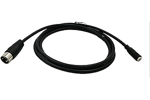 zdyCGTime 3.5mm(1/8in) TRS Stereo Female to 5-Pin Din Male Professional Premium Audio Adapter for Bang & Olufsen, Naim, Quad...Stereo Systems<1.5M>