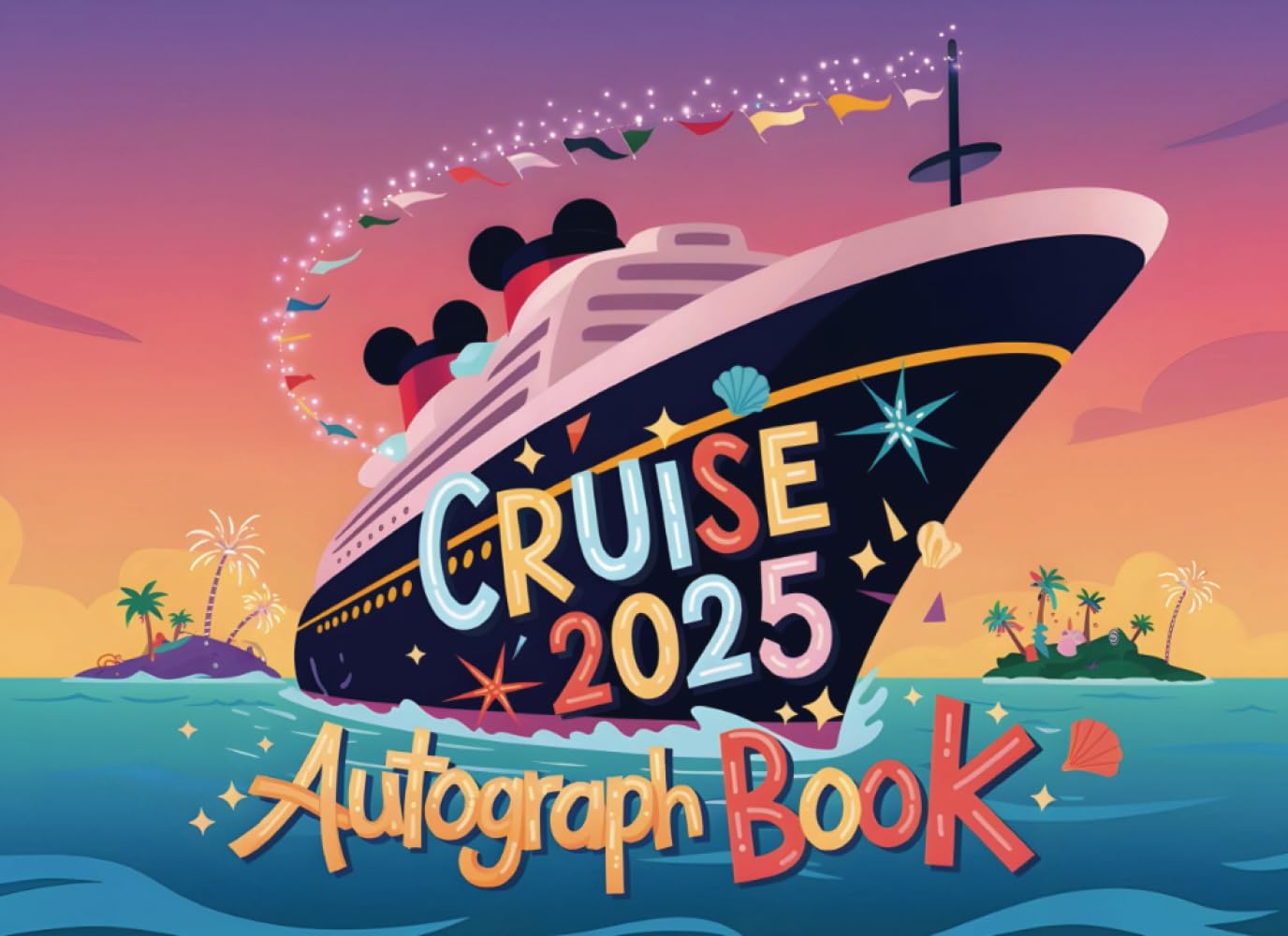 Photo 1 of Cruise Autograph Book 2025: Magical Memory Book for Kids – Collect Favorite Character, Princess & Cruise Signatures and Photos from Your 2025 Family Vacation at Sea
