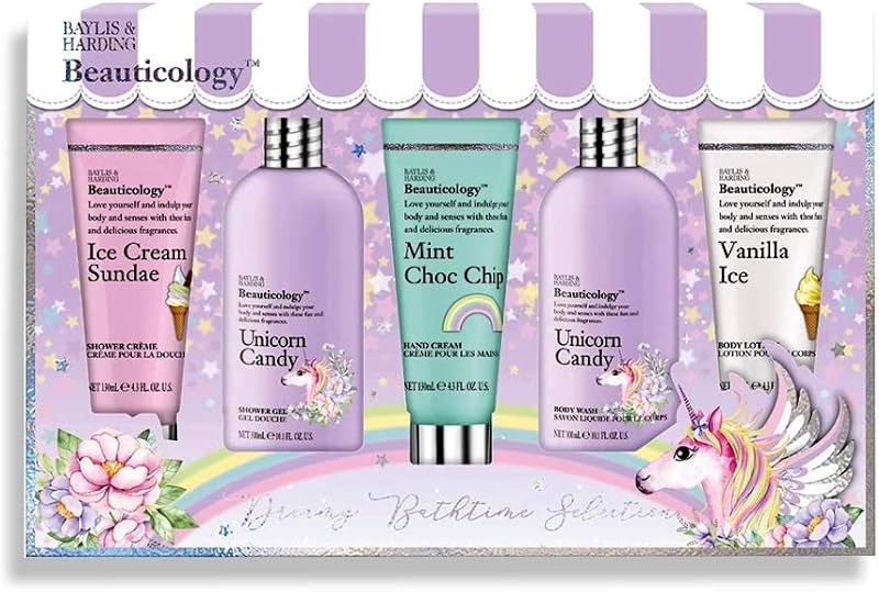 Baylis & Harding Beauticology Unicorn Candy Bath Treats Gift Set 5 Pc