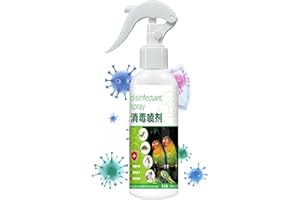 Bird Spray - 200ml Parrot Perch Refreshing Mist - Natural Refreshing Spray for Floor Feeder Cage Urine Smell Cockatiel Parrot