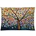 Love Tree Color Rainbow Candys Wave Polka Dot Cute Adorable Custom Cotton & Polyester Soft Rectangle Pillow Case Cover 20X30 (One Side) - Best Christmas Birthday Gift For Kids Child Boy Girl Son Daughter Nephew Niece