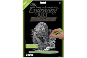 ROYAL & LANGNICKEL Royal and Langnickel Silver Engraving Art, Polar Bear and Cubs