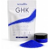 SenAllis Cosmetics GHK-Cu Copper Peptide Powder 99.5% Pure, 1g | Cosmetic-Grade Copper Tripeptide-1 | DIY Face Serum &amp; Scalp Tonic Ingredient | Makes Up to 100 mL at 1%