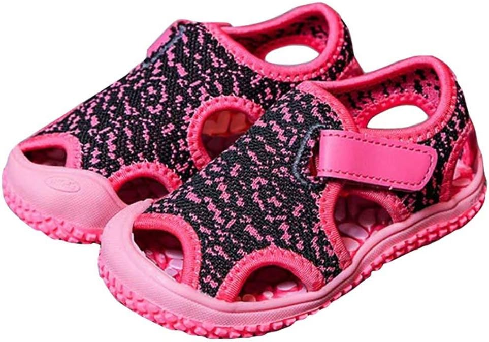 Boys Girls Sandals Kids Summer Breathable Walking Sandal Anti Slip Infant Toddler Beach Shoes Pink Purple Blue Grey Green (Toddler/Little Kid/Big Kid)
