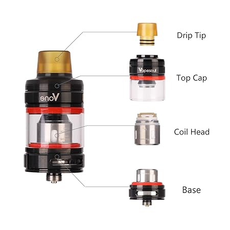 Salcar Vone Verdampfer für e Zigarette/e Shisha, 0,0mg Nikotin, 0.15 ohm / 2.0ml, 0,00mg Nikotin