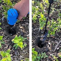SYITCUN Auger Drill Bit for Planting 2x24in, Post