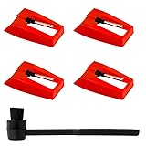4pcs Record Player Needle Replacement & Cleaner
