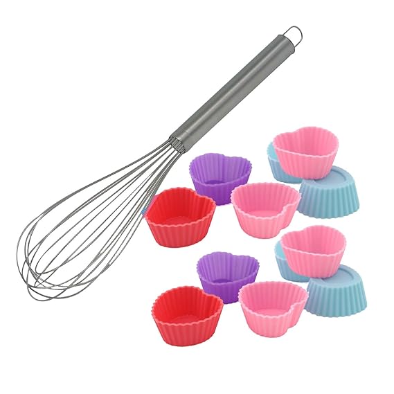 Buy Bakeware Ballon Shaped Whisk/Egg Beater with 12 pcs Buy Bakeware Ballon Shaped Whisk/Egg Beater with 12 pcs