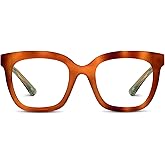 Peepers by PeeperSpecs Oprah's Favorite Things Women's Fanfare Square Blue Light Blocking Reading Glasses