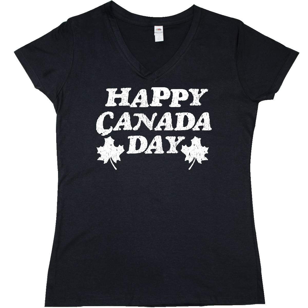 Happy Canada Day Distressed Text And T Shirt 36370 Kinihax